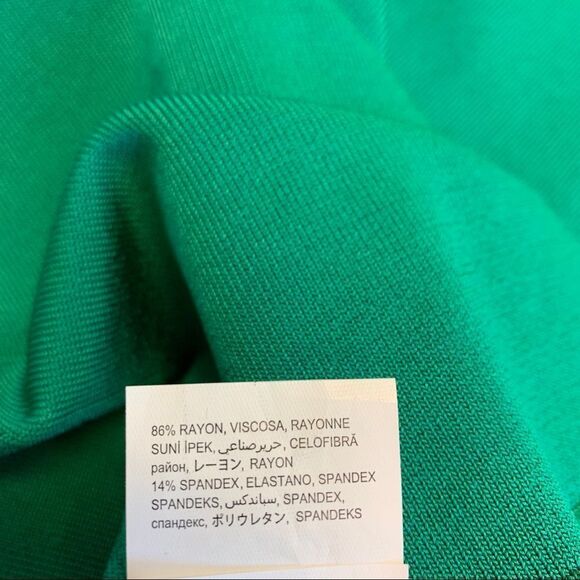 Bebe green caged cutout stretch bandage dress Sz M - Picture 8 of 13